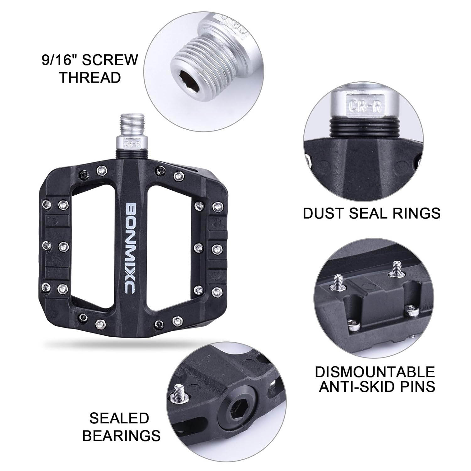 bonmixc mountain bike pedals
