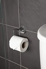 Croydex Pendle Toilet Roll Holder Chrome Zinc Alloy Flexi-Fix Easy Install view 4