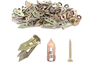 ABuff 300 Set Self Drilling Drywall Anchor with Screws, No Drill or Holes in Wall, Zinc Plated Steel Wall Anchors for Drywall