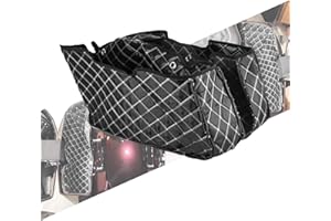 HCmotorku Saddlebag Liners Carpet Insert Fit for Harley Touring Street Glide FLHX Road Glide FLTRX Street Glide Ultra FLHXU CVO Road Glide ST FLTRXSTSE 2023-2025 (White Stitching)