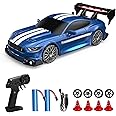 1:24 Scale RC Drift Car, 30KM/H 4WD 2.4GHz Remote Control Cars with LED Light, Racing and 4 Drifting Wheels, 1 Rechargeable Batteries, High Speed RC Racing Cars Perfect Toy Gift for Boys, Girls, Kids