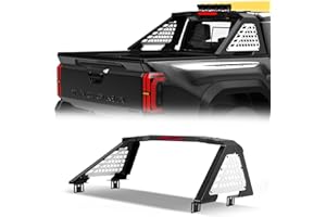 LOX ROX Explore O Series Sport Roll Bar Compatible with Mid Size Pickup Truck for Tacoma, Ranger, Canyon, Frontier | Quick Installation no Drilling Required | Light Mount | (Mid/White Network)