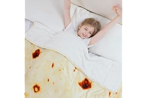 Aemicion Kids Weighted Blanket 7 Pounds Twin Size 41''×60'',Comfortable Soft Fluffy Sherpa Children Heavy Weighted Blankets for Sleeping All-Season,Ctue Burrito Pattern for Boys Girls,Machine Washable