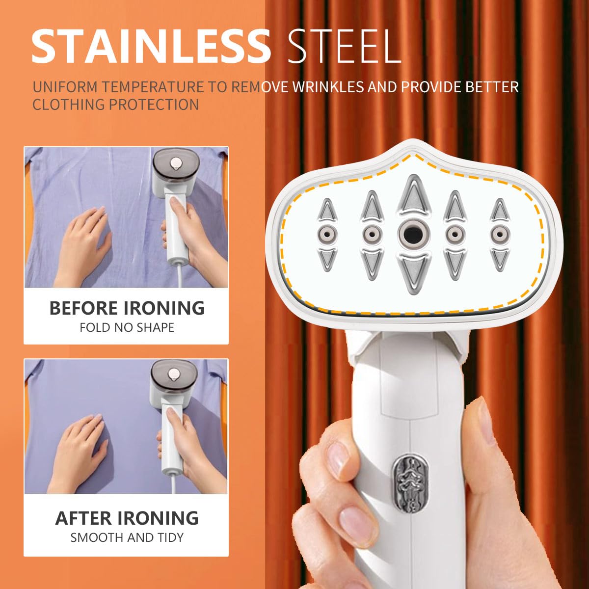 1000w travel garment steamer handheld mini steam iron