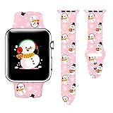 Christmas Snowflakes Snowman Fashion Sport Watch