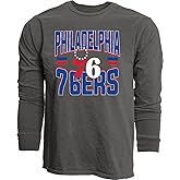 Blue 84 NBA Unisex-Adult NBA Officially Licensed Long Sleeve T-Shirt Ringspun Bold Black