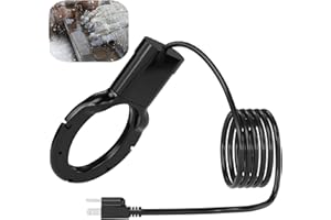 KNEOYR 1000W Deicer, Aluminum Casing – Ideal for Livestock, Poultry, Horses, Cows, and Wild Animals, Ensuring Winter Drinking Access Outdoors. A Dependable Water Trough/Tank Heater for Livestock.