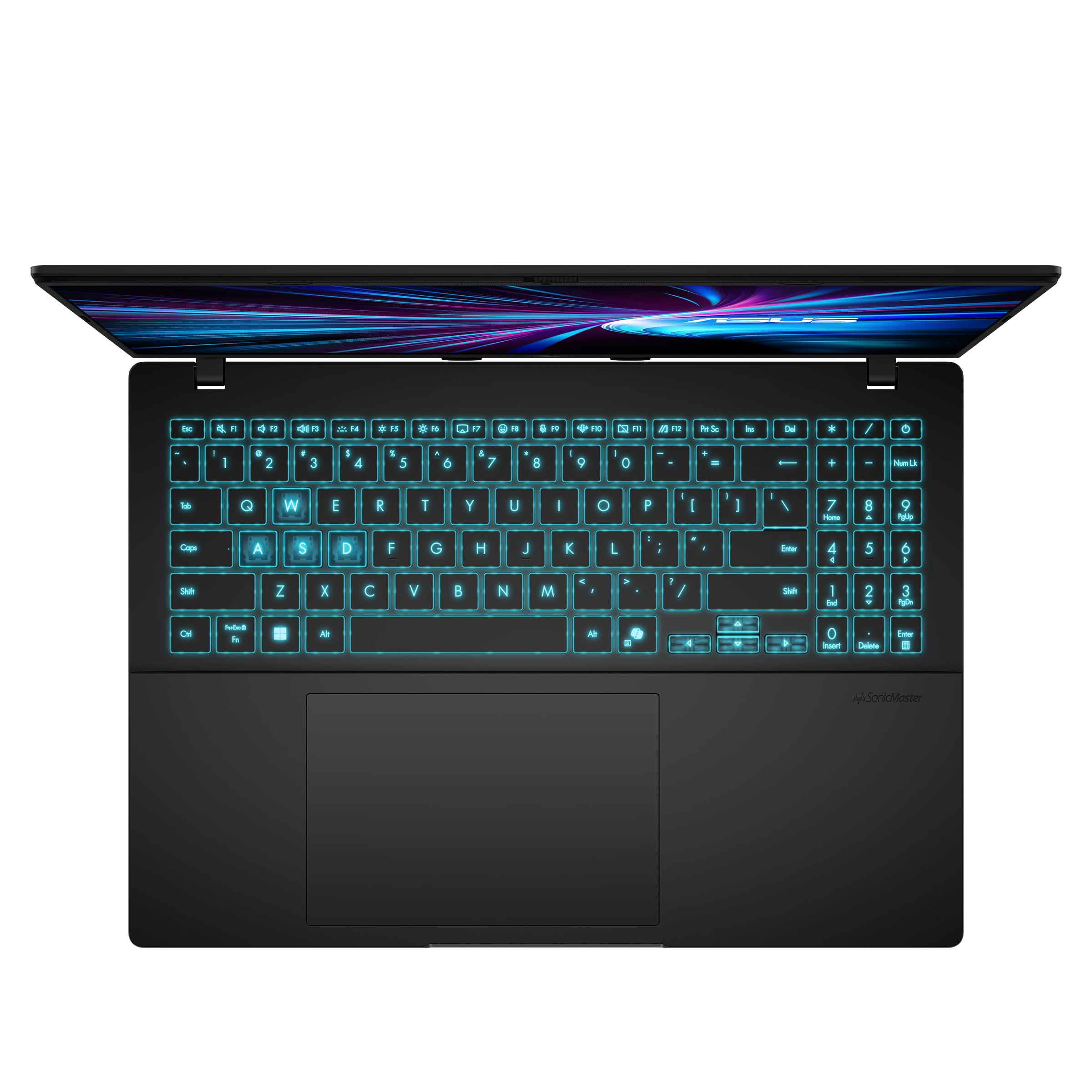 ASUS V16 V3607VM Gaming Laptop | 16" WUXGA 16:10 144Hz IPS Display | Intel Core 7 240H | 16GB RAM | 1TB SSD | NVIDIA RTX 5060 | Win11 Home | QWERTZ | Black | 3Monate GamePass 3