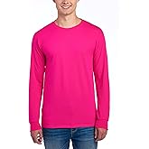 Jerzees Mens Dri-Power Cotton Blend Long Sleeve Tees, Moisture Wicking, Odor Protection, UPF 30+, Sizes S-3x