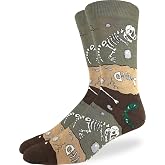 Good Luck Sock Men's Dinosaur Socks, Adult