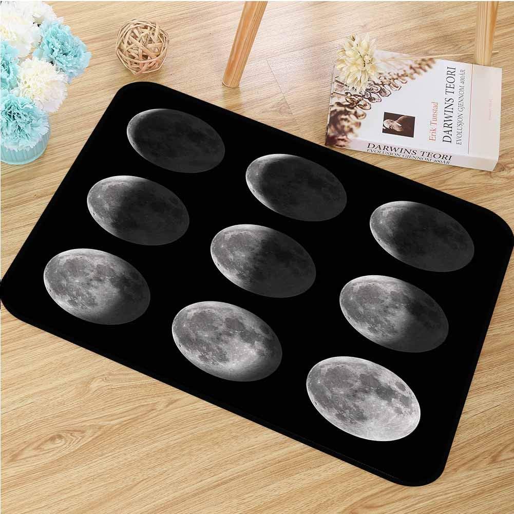TBRfine Moon Phases, Bath Mat, Moon Satellite Orbit, Door