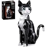 Zonesyond Tuxedo Cat Building Set for Adults | Collectible Display Model, 3D Animal Blocks Kit for Home Office Desk Decor, Ideal Gift for Girls Boys 14+ 725PCS