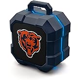 SOAR NFL Shockbox LED Wireless Bluetooth Speaker - Water Resistant IPX4, 5.0 Bluetooth with Over 5 Hours of Play Time - Small Portable Speaker - Officially Licensed NFL, Perfect Home & Outdoor Speaker
