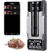 Wireless Meat Thermometer Digital, 800FT Bluetooth Food Thermometer | NIST Certified &plusmn;0.5&deg;F Instant Read, Dual Probes Smart Wireless Thermometer for Cooking Grill BBQ Smoker Oven