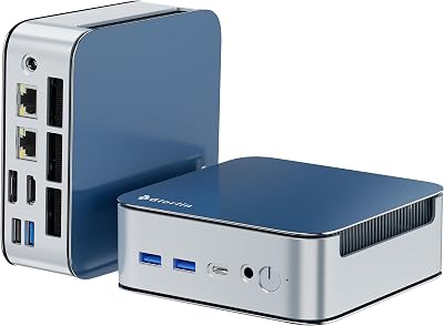 Mini PC Ryzen 5 6600H (Vence 7430U/5825U), SSD 16G LPDDR5 512G NVMe, Mini Computador de Secretária com Ecrã Triplo 4K, WiFi 6 BT5.3 Dual LAN