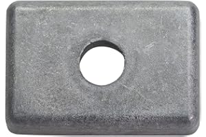 AZINGYSAIL Quicksilver 875208 Square Zinc Anode Square for Mercury Mariner Outboard 4hp 5hp 6hp 8hp 9.9hp 15hp