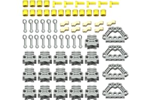 Scakbyer 67pcs Technical Parts Engine Kit - Includes Cylinder, Piston, Connecting Rod, Pin Connector Block, Crankshaft & Crankshaft Center - Compatible with MOC-Technic Building Sets