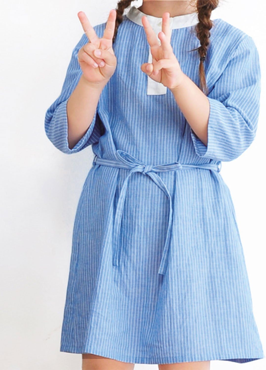 Amazon Co Jp Cut Pattern キッズ スタンドカラーワンピース 130cm 型紙 パターン Aw050 130 ホビー 通販