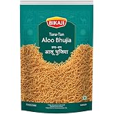 Bikaji Tana-Tan Aloo Bhujia 1kg Spicy Potato Noodle Namkeen | Thin potato sev made from an authentic Bikaneri recipe; vegetarian, ready-to-eat, perfect for tea-time or festive gatherings