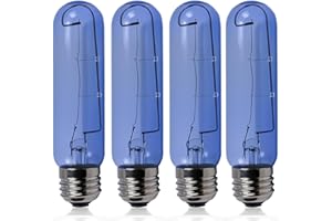 CAOOOORT Upgrade 7006999 Blue Glass Replacement Bulb Compatible with sub-Zero Refrigerator,7006999 Freezer Refrigerator Light Bulb E26 40W Cool Blue Bulbs - 4 Pack