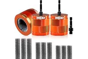 1"&1/2" & 3/4" Metal Copper Pipe Cleaner Set with 1/4 Hex Shank, Replaceable Brush, Each Set Additional 3Pcs Replaceable Blad