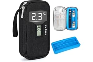 SUNMON Insulin Vial Cooler Travel Case - TSA Approved Diabetic Supply Case for Insulin Pen, Portable Diabetic Vial Protector 