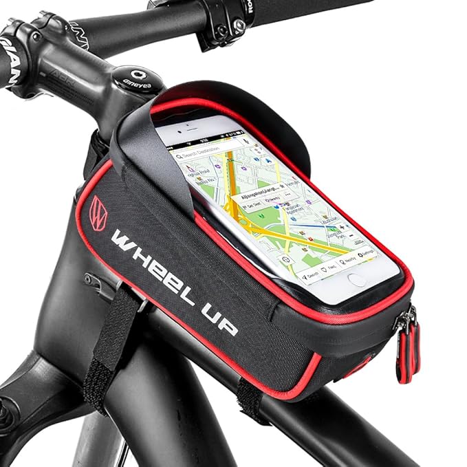 Furado Wasserdichter Fahrradtasche Rahmentaschen Geeignet für Smartphones Innerhalb mit Kopfhörerloch,TPU Touchschirm von 6 Z