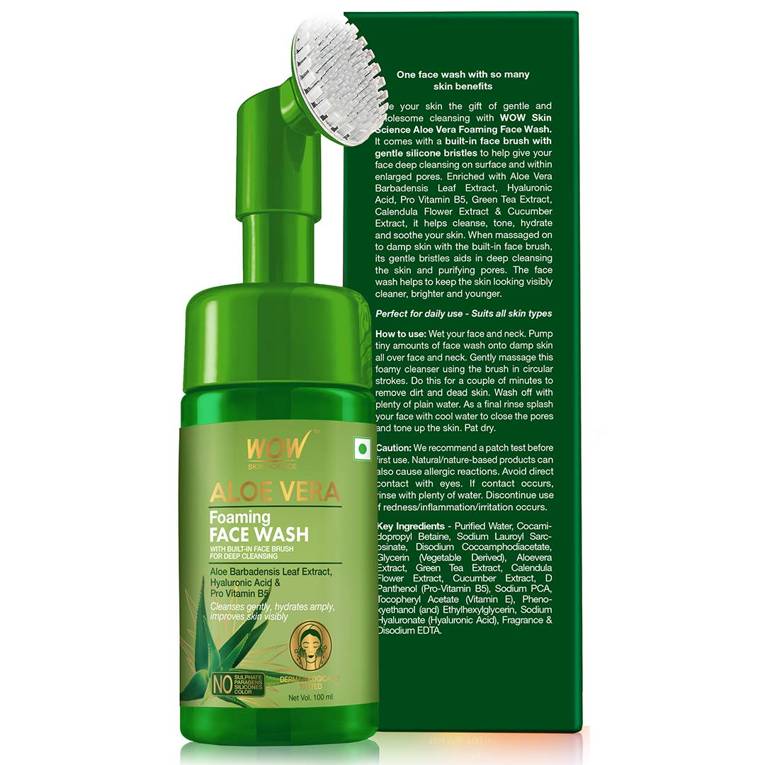 aloe facial foaming cleanser