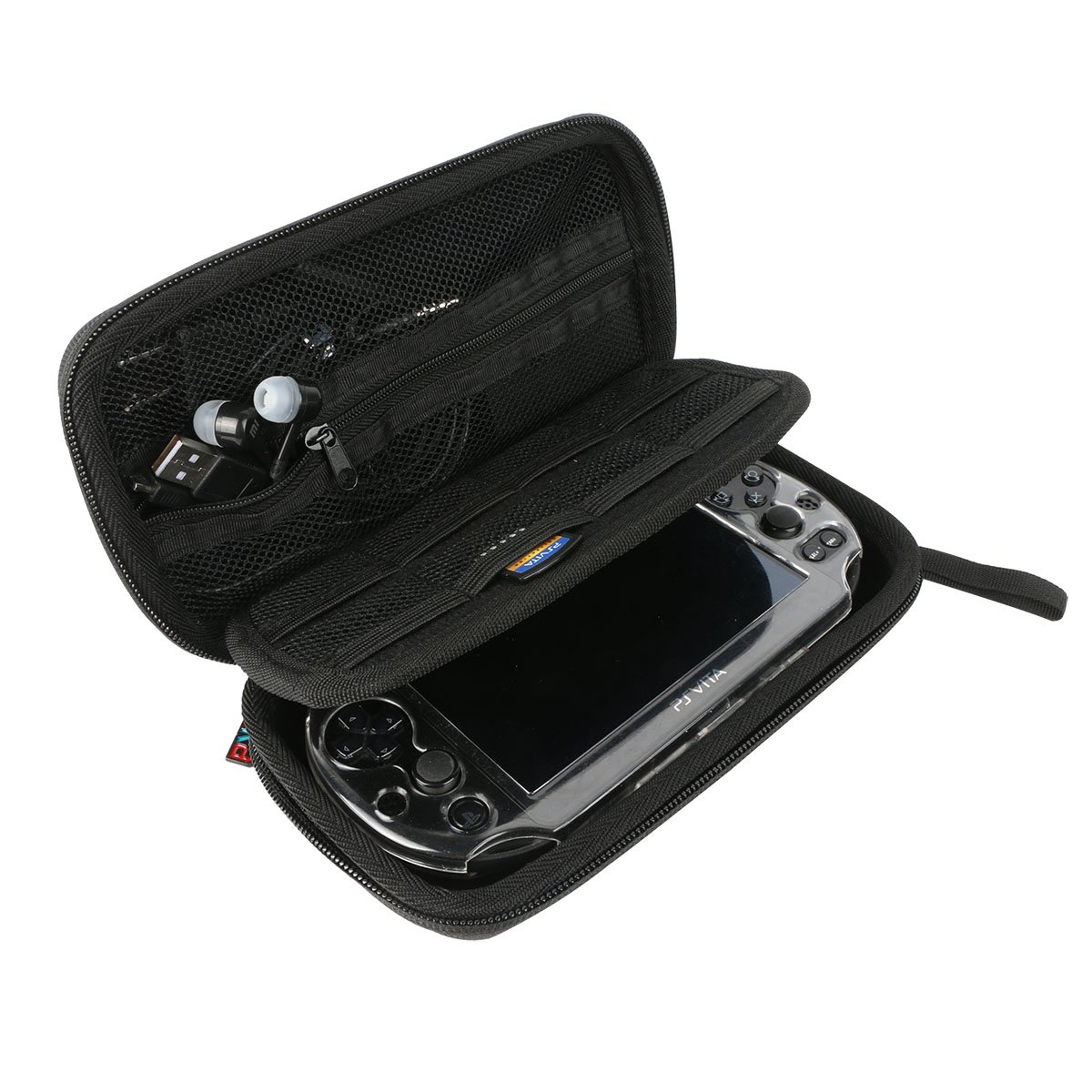 khanka Hard Case for Sony PlayStation VR 2(Black)+Hard Case for Sony Psvita PS Vita 1000 and PSVita Slim (PSV 2000)/PSP PlayStation 3000 Video Console