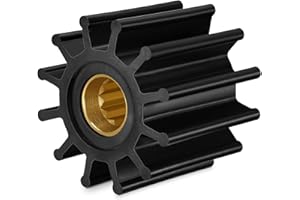 BDFHYK 13554-001 Water Pump Impeller Raw Sea Impeller for Johnson 09-812B-1 Yanmar 119773-42600-01 Sierra 18-3306 for Volvo P