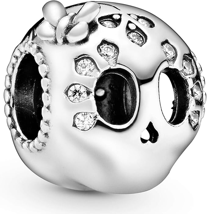 PANDORA Sparkling Skull 925 Sterling Silver Charm - 797866CZ: Amazon.ca: Clothing & Accessories