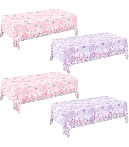 Q-Beans Mantel Decorativo Rectangular [Tamaño: 52 X 70 Pulgadas], Mantel Lavable Y Reutilizable Para Interiores Y Exteriores (flores Rosas Acuarelas