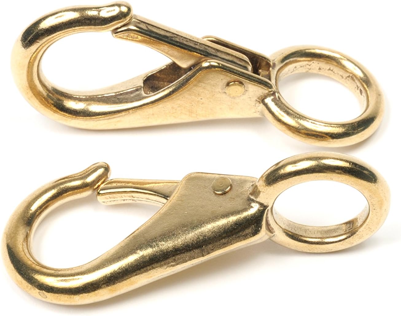 Best divers ai0244/2B Carabiner, Fixed Brass 73 mm, Ecopack 2 Pieces, Multi-coloured