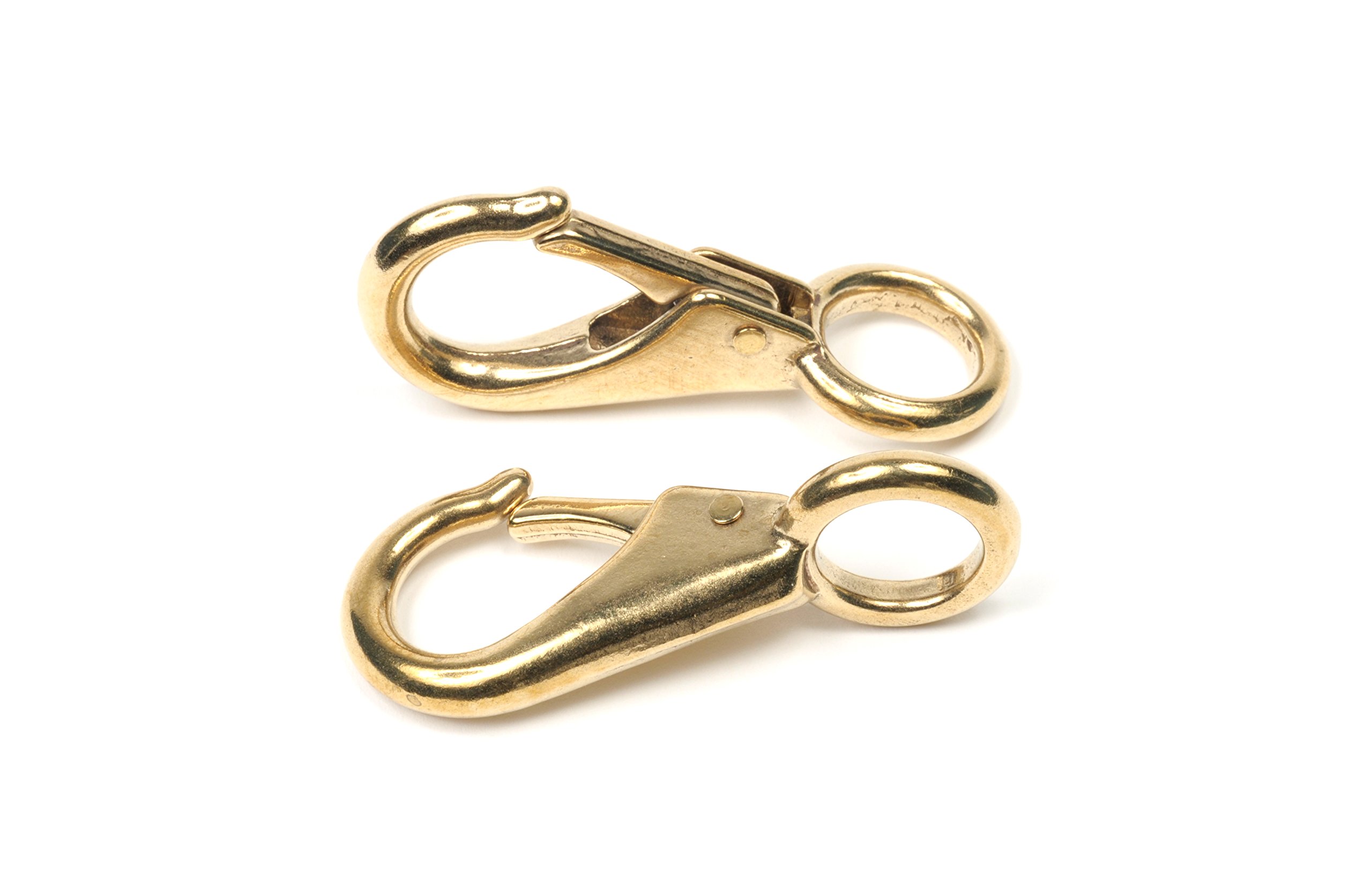 Best divers ai0244/2B Carabiner, Fixed Brass 73 mm, Ecopack 2 Pieces