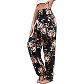 QIANXIZHAN Women's Harem Pants, High Waist Yoga Boho Trousers with Pockets