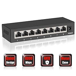 ienRon 8 Ports Gigabit Ethernet Switch,Unmanaged