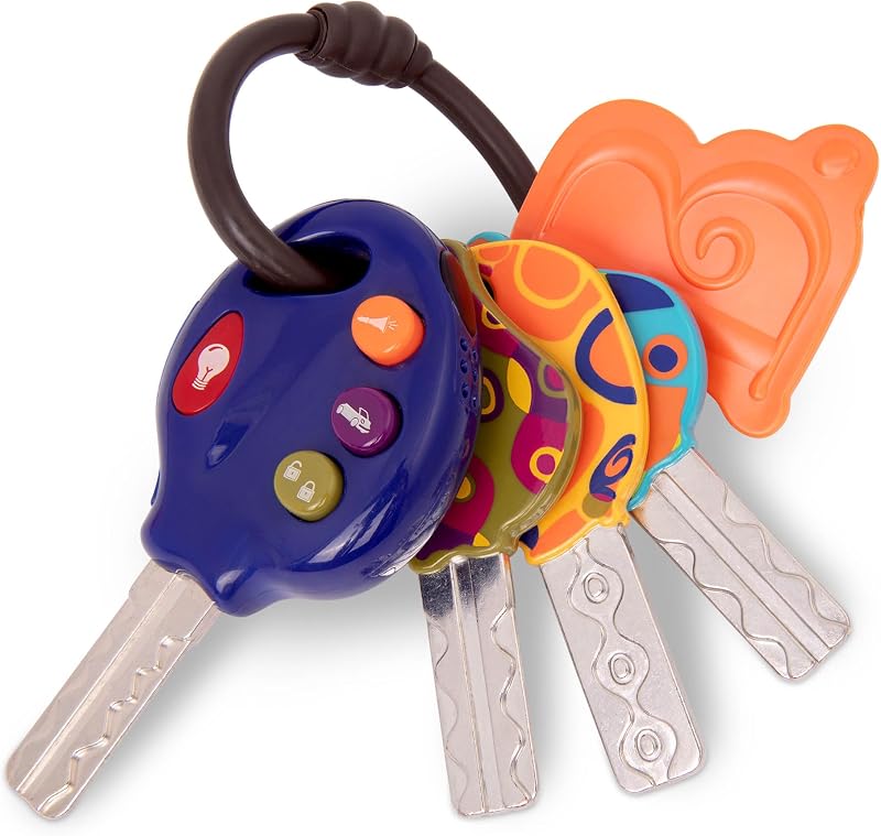B. toys LucKeys Toy with Lights and Sounds Blue Key Fob Pretend Play
