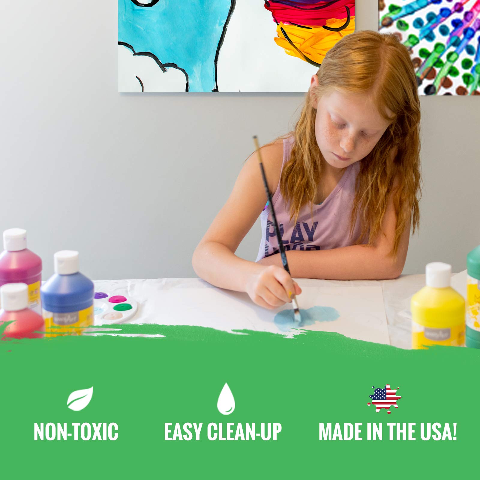 Handy Art Little Masters Tempera Paint, 1 Gallon (Pack of 1), Red