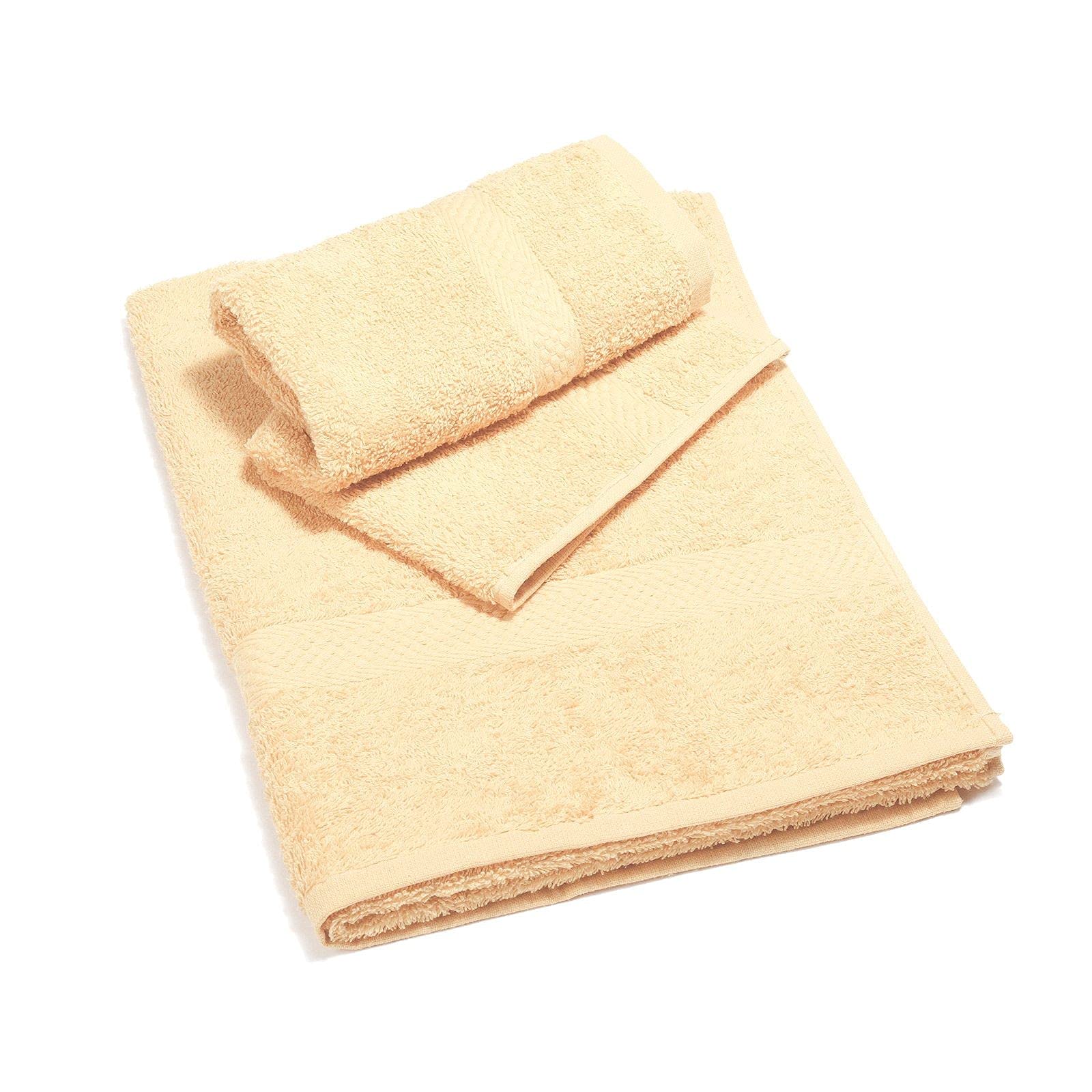 Caleffi Menorca 01823 Hand Towel with Guests Cotton Vanilla Standard