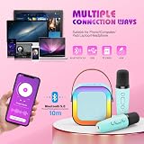 Dislocati Kids Microphone Karaoke Speaker 2 Mic Bluetooth 5.3 Lights view 4