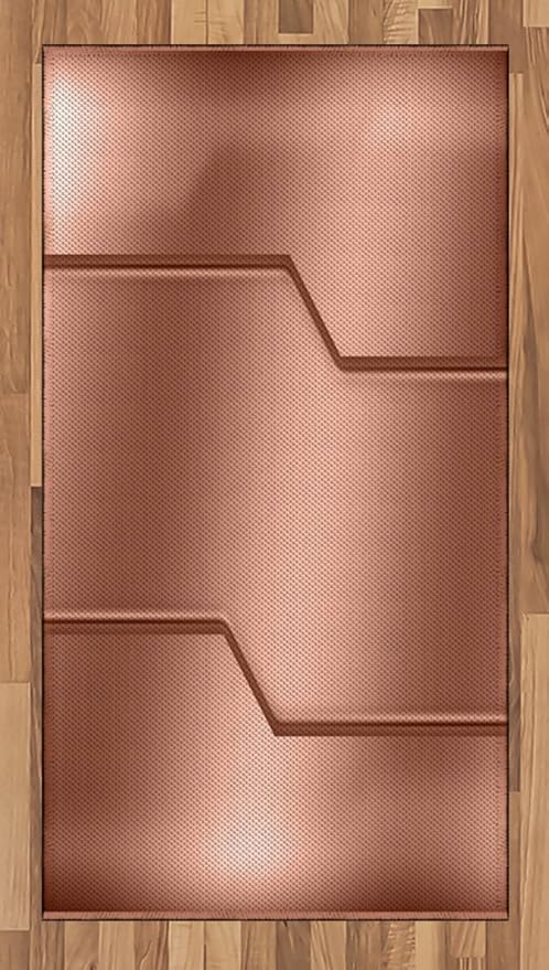 Amazon Com Ambesonne Industrial Area Rug Realistic Looking Steel Surface Digital Print Plate Image Technology Inspired Design Flat Woven Accent Rug For Living Room Bedroom Dining Room 2 6 X 5 Rose Gold Kitchen