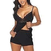 Avidlove Womens Sleepwear Lace Pajamas Cami PJS Set Pajama Set for Women