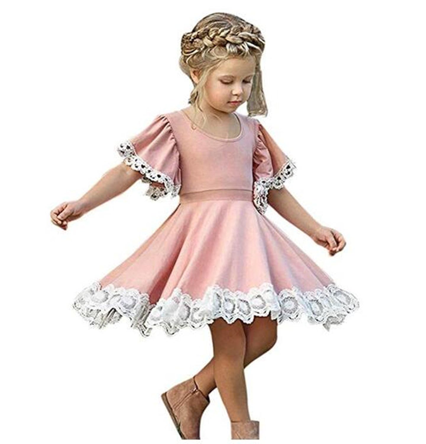 little girl in sundress