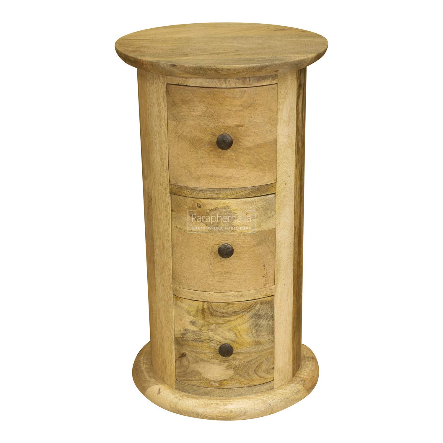 Paraphernalia New York Round Chest Of Drawers Mango Wood 3