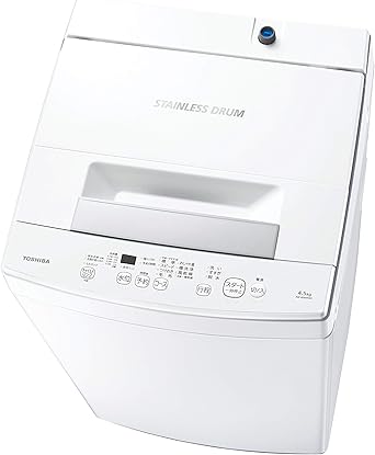 Amazon 東芝 洗濯機 4 5kg 一人暮らし Wシャワー Aw 45m9 W ピュアホワイト 東芝 Toshiba 洗濯乾燥機 通販