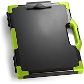Officemate Carry All Clipboard Storage Box, Letter/Legal Size, Black &amp; Green (83325)