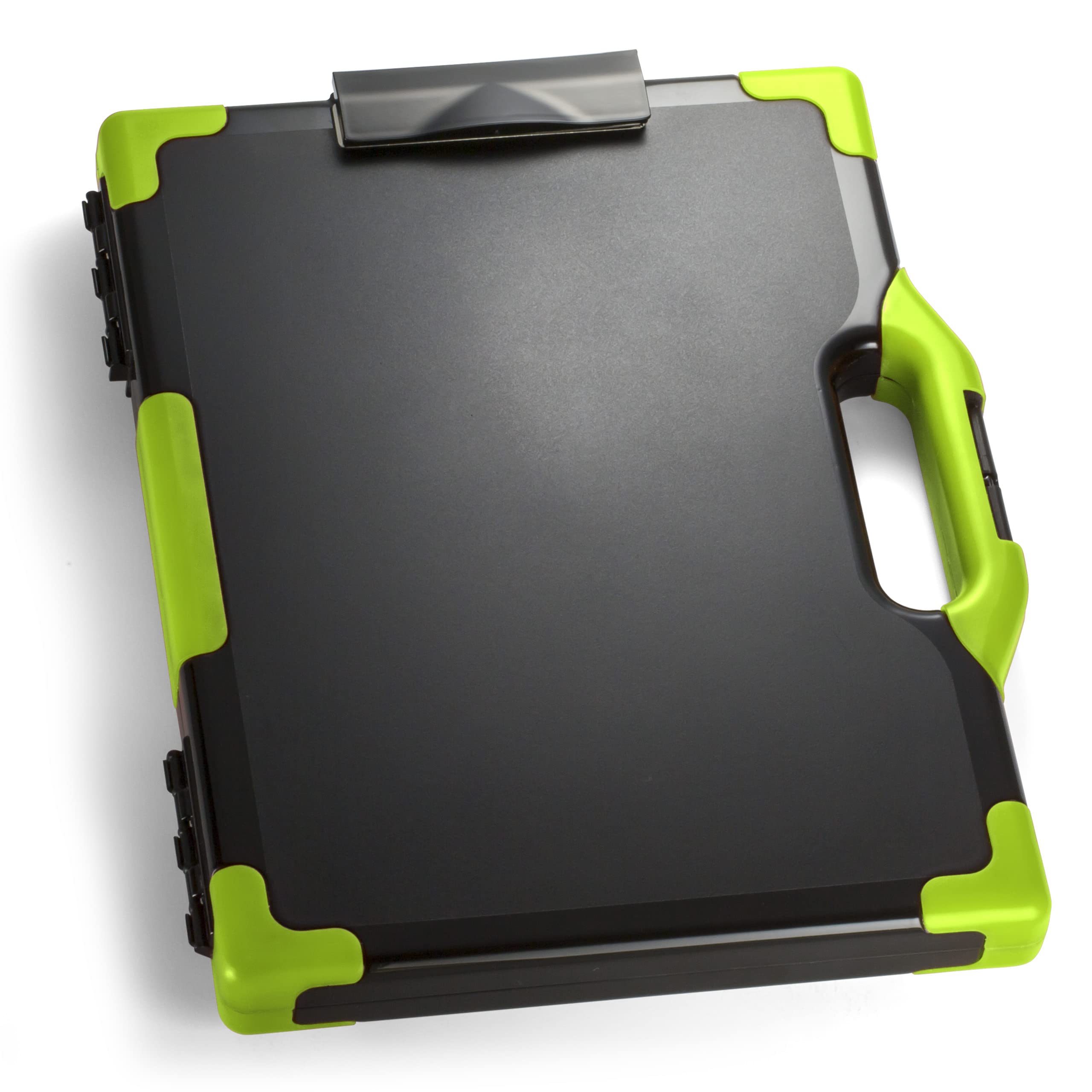 Photo 1 of Officemate Carry All Clipboard Storage Box, Letter/Legal Size, Black & Green (83325)