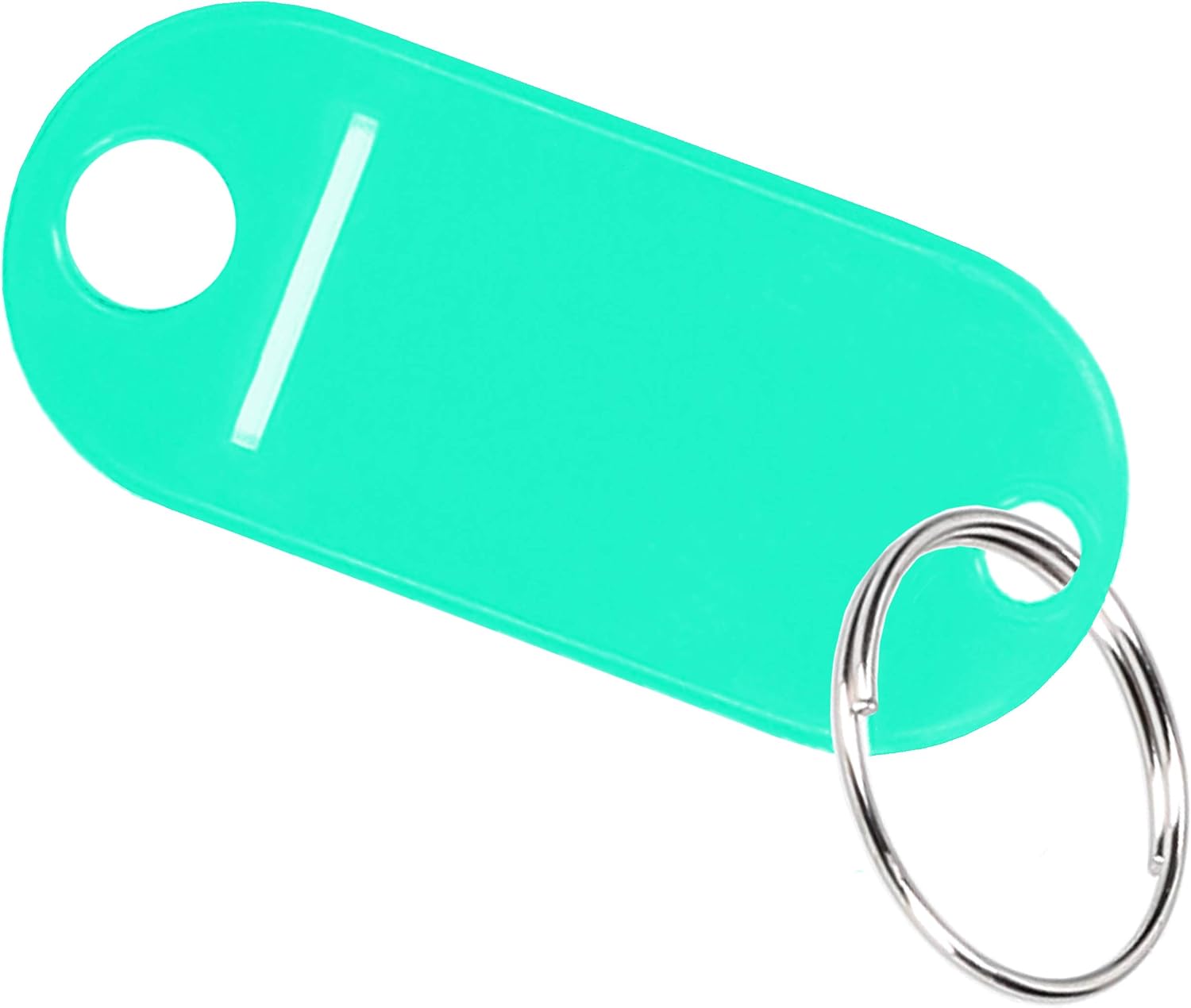 10 x Key Fob Key Tags Writeable Key Ring for Labelling Turquoise – BigaMart