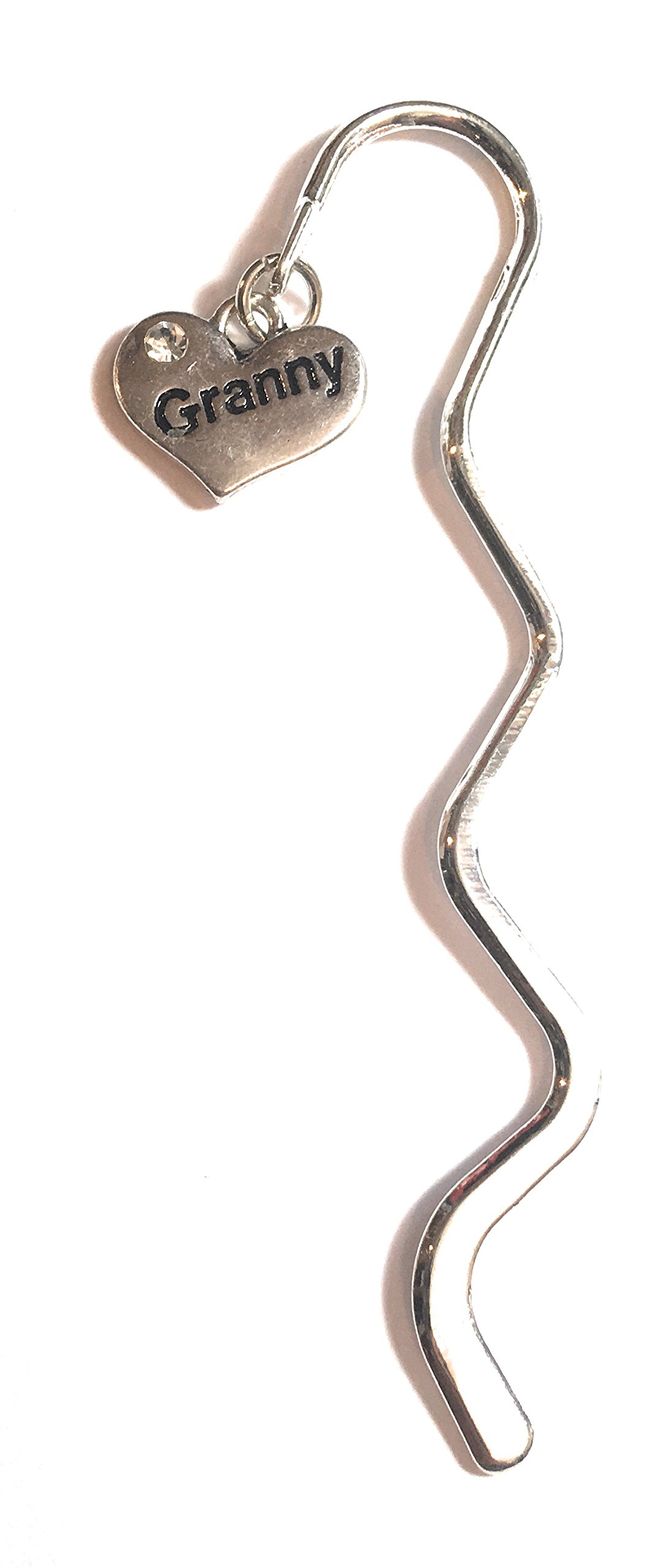 FizzyButton Gifts Granny Heart Charm mini Bookmark in Gift Bag