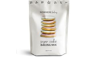 NOWHERE BAKERY Sugar Cookie Baking Mix - Paleo, Vegan, Gluten-Free, and Refined Sugar-Free (Makes 15-18) 10 OZ Bag